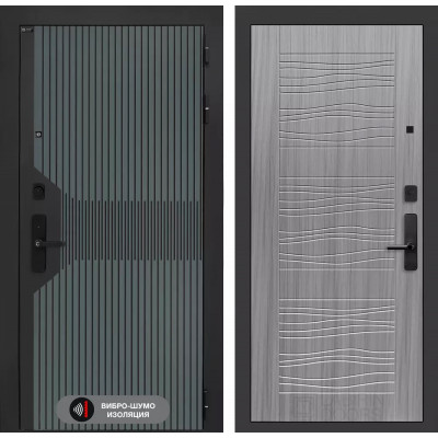 Стальная дверь Лабиринт SMARTLAB 06 (Сандал серый)
