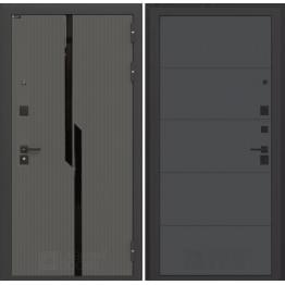 Стальная дверь Лабиринт CARBON 13 (Графит софт)