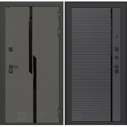 Стальная дверь Лабиринт CARBON 22 (Графит софт)