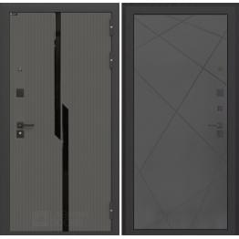 Стальная дверь Лабиринт CARBON 24 (Графит софт)