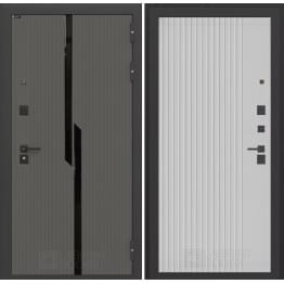 Стальная дверь Лабиринт CARBON 29 Хомс (Белый софт рельеф)
