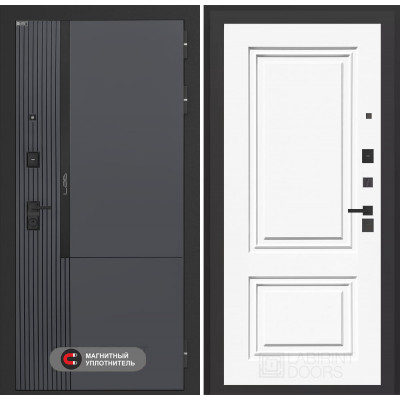 Стальная дверь Лабиринт Лаб 2 Про 26 Эмаль RAL-9003 (Сигнально белый)