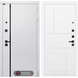 Стальная дверь Лабиринт ROYAL 21 (Белый софт)